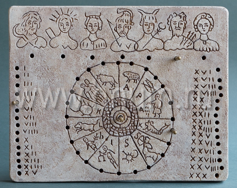 Декоративный гипсовый скульптурный рельеф Римский календарь - Коллекция: Античная скульптура (скульптура Древнего Рима)