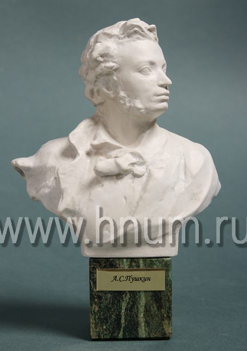 Декоративная скульптура Пушкин А.С. скульптурный бюст - Коллекция: Выдающиеся деятели искусства, литературы, науки, политики и общественные деятели