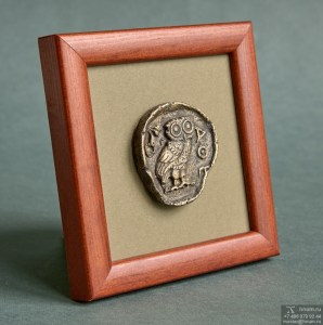 Сова-монета (в багете) (Ан-89-223)
